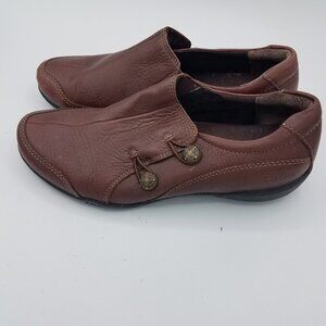 Taos Encore Leather Shoes Brown Womens 7.5 Comfort Arch Support ENC-12750
